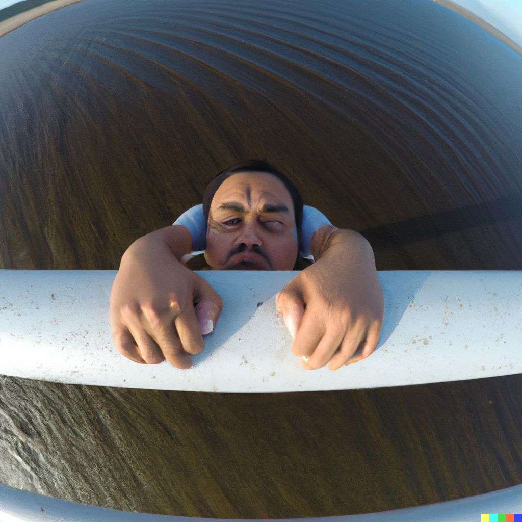a representation of anxiety, photograph taken on a GoPro